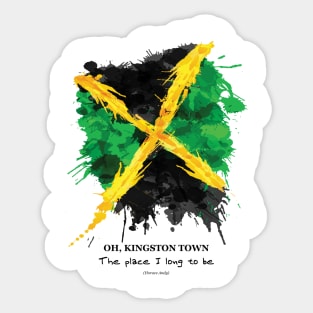 Reggae Kingston Town Sticker